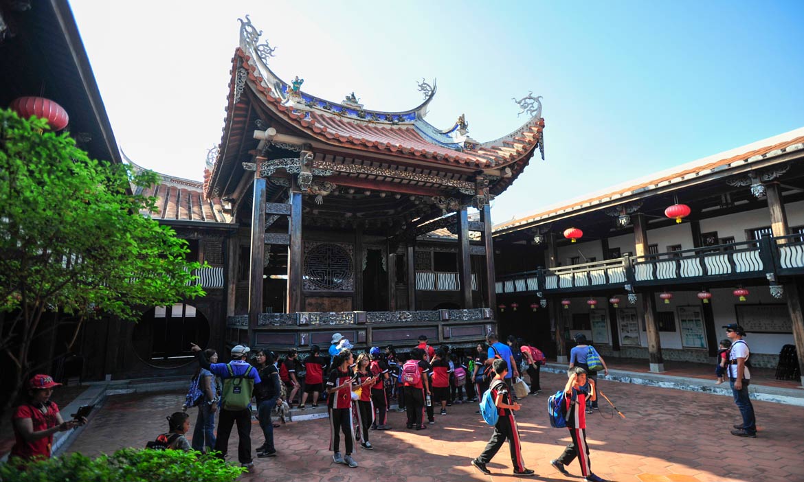 霧峰林家花園 地震毀損，現已近乎復建完成