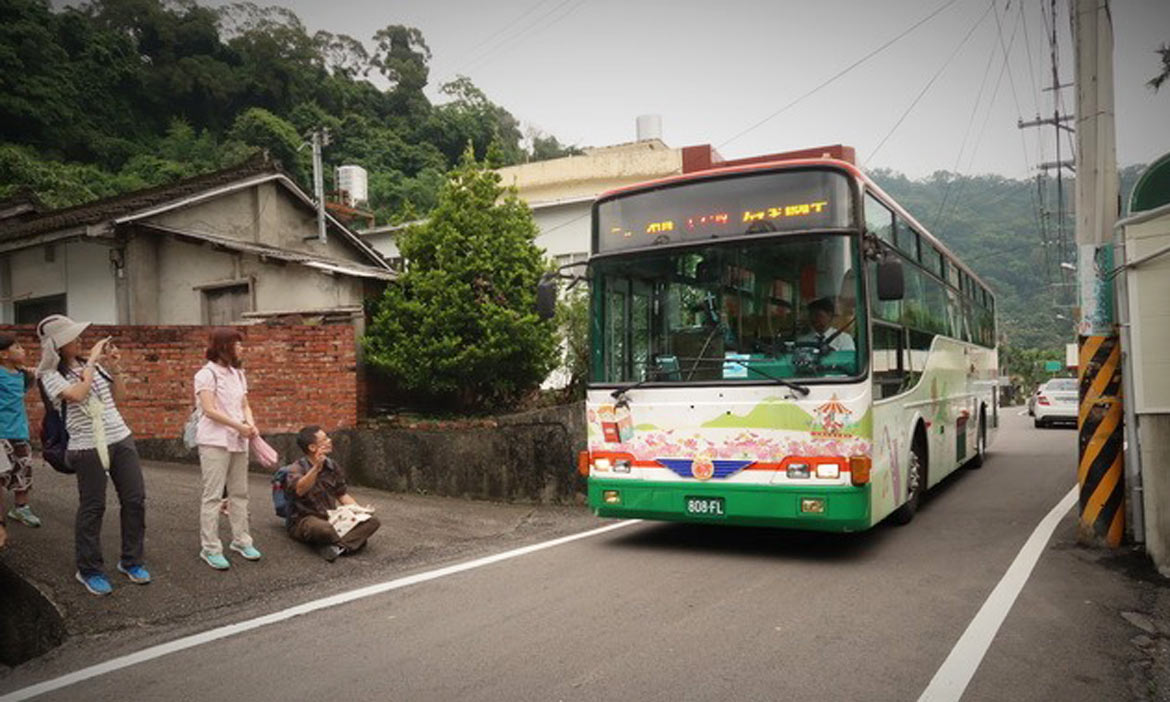 最後的「石虎公車」，一路淺山森林和綺麗風光的水田