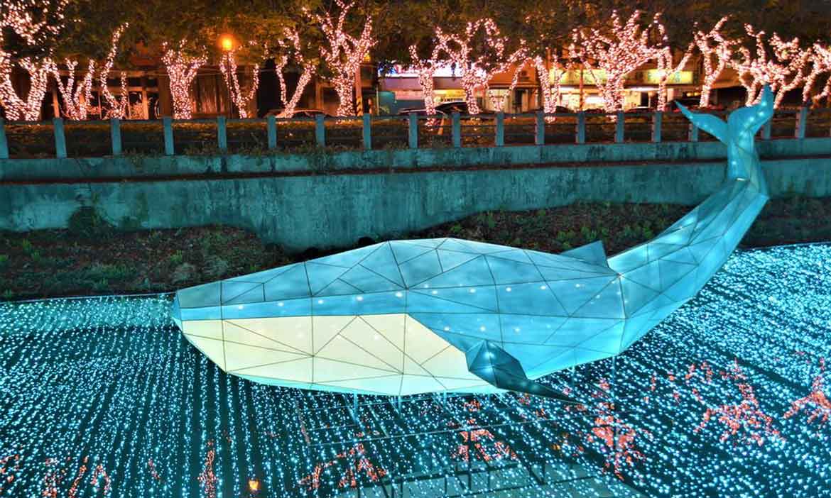 2020屏東綵燈節 夜晚萬年溪畔賞超美動物派對，白天單車散步順遊市區
