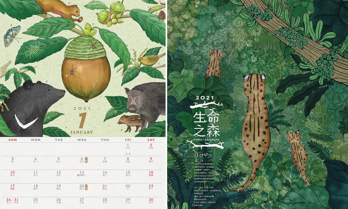超搶手的林務局月曆11月2日開賣！2021「生命之森」每月飽覽台灣森林裡的奇妙故事