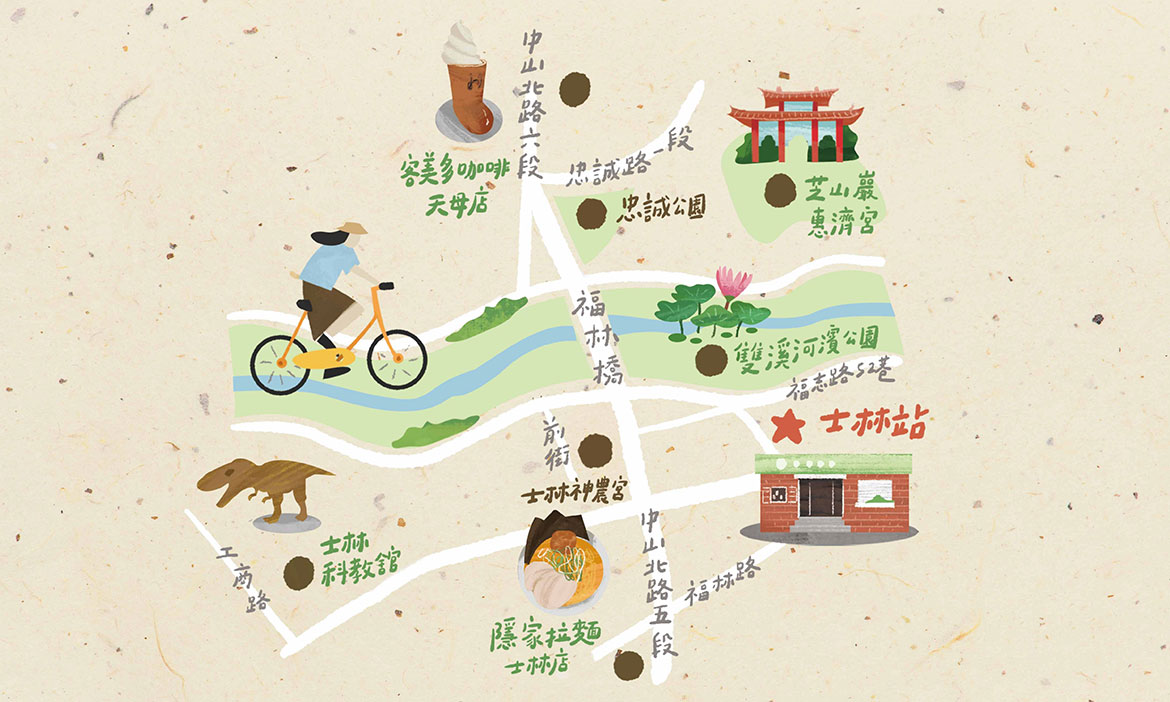 台北士林散步小旅行，造訪古廟、輕鬆爬芝山岩，順路品嚐日式美食