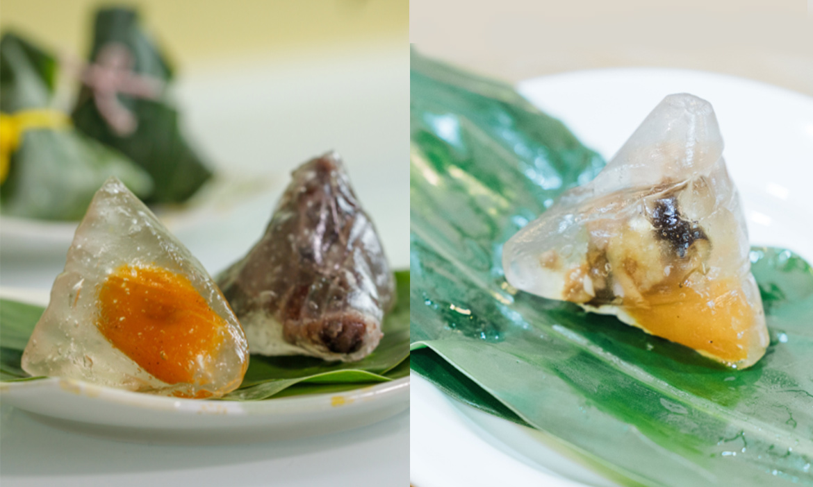 宜蘭員山「花泉田園美食坊」野薑花百變入菜，一口咬下水晶粽的酸甜鹹香
