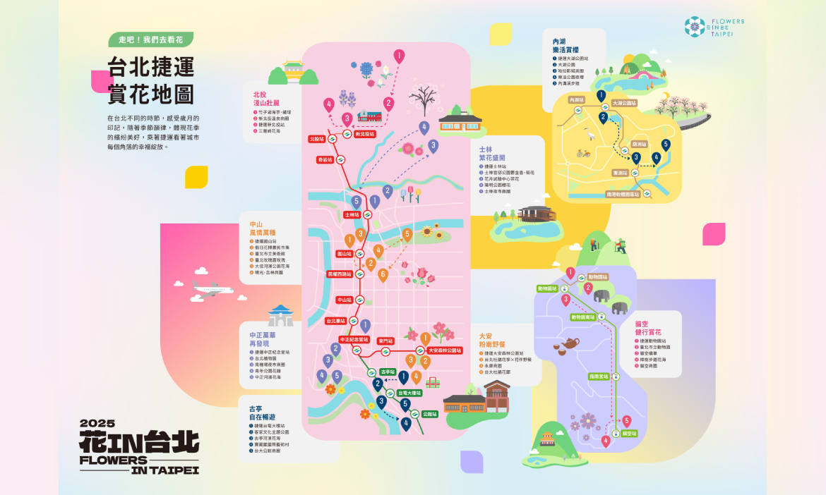 2025台北賞花攻略｜城市8條賞花捷運路線精選！杜鵑花、夜櫻祭等花季景點活動一次看