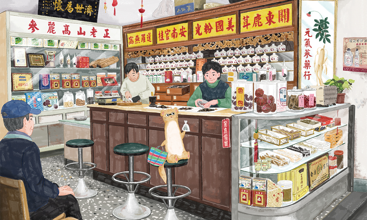 老店、攤車、菜市場，羅寗與黃鼠狼 用插畫勾勒時代的街頭尋常